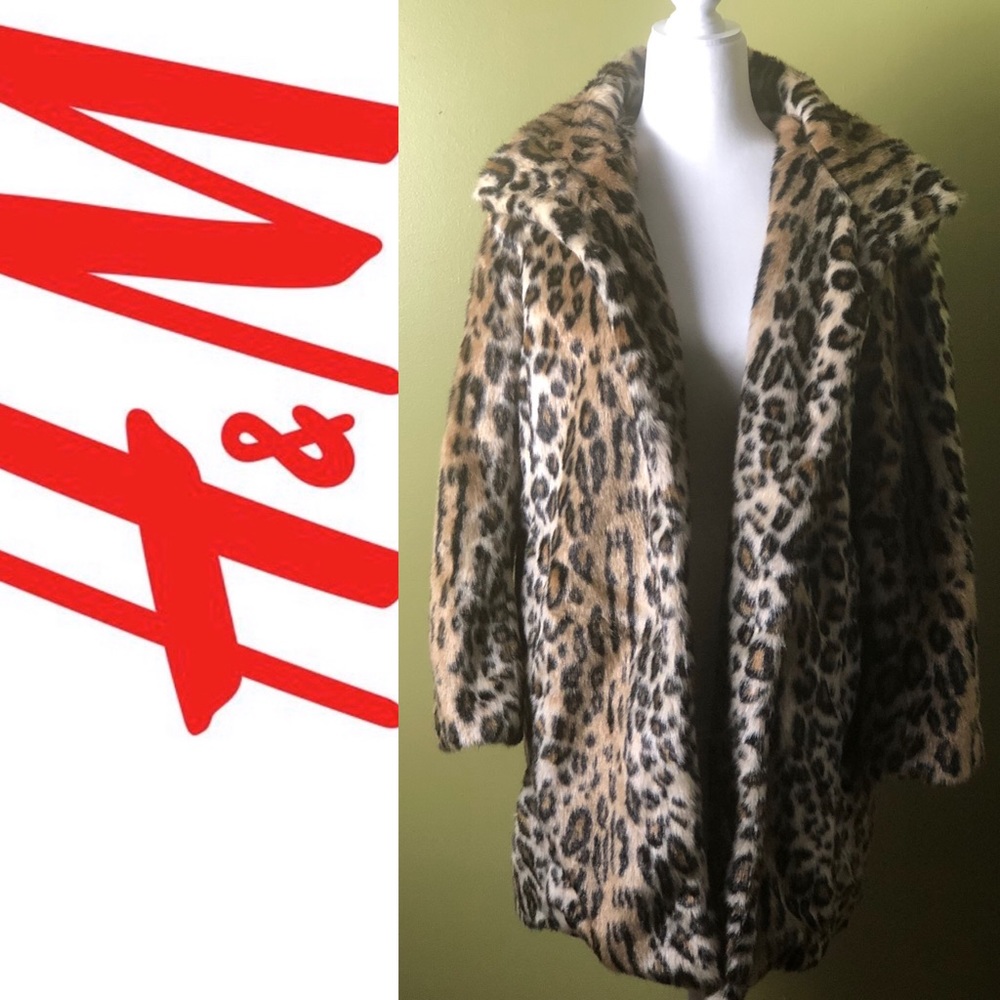 HM Faux Fur Leopard coat